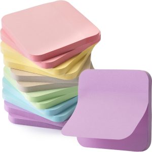 - Sticky Note Set, 12 Pads, 720 Sheets, 2.8" x 2.8", 6 Pastel Color, Round Corner Colored Sticky Notes, Colorful Sticky Note, Sticky Pads, Colorful Sticky Notes, Stick Notes, Sticky Note Pad