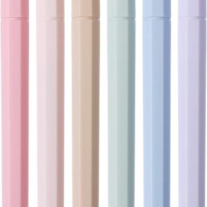 Aesthetic Highlighters, 6 Pack, Muted Pastel Color, Chisel Tip, No Bleed Bible Highlighter, Assorted Colors, School Supplies